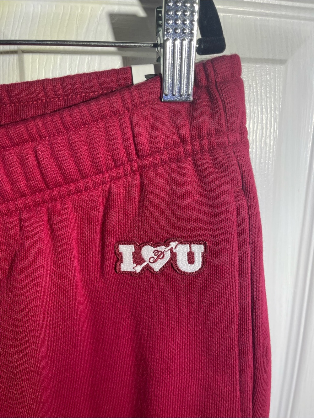 Victoria's Secret PINK Ivy Extra Bol Flare Polar Sweatpants Red Sz XL, NWT - Picture 5 of 11